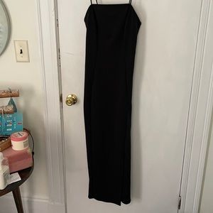 Mocking Jay black midi dress with slit size medium